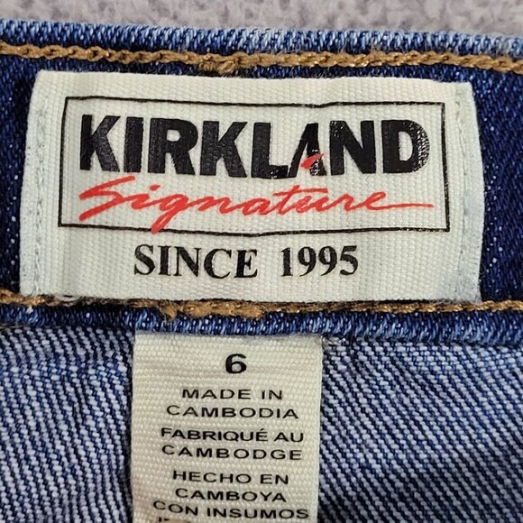 NEW Kirkland Signature Womens 6 High-Rise Straight Fit Jeans Denim - Picture 4 of 7